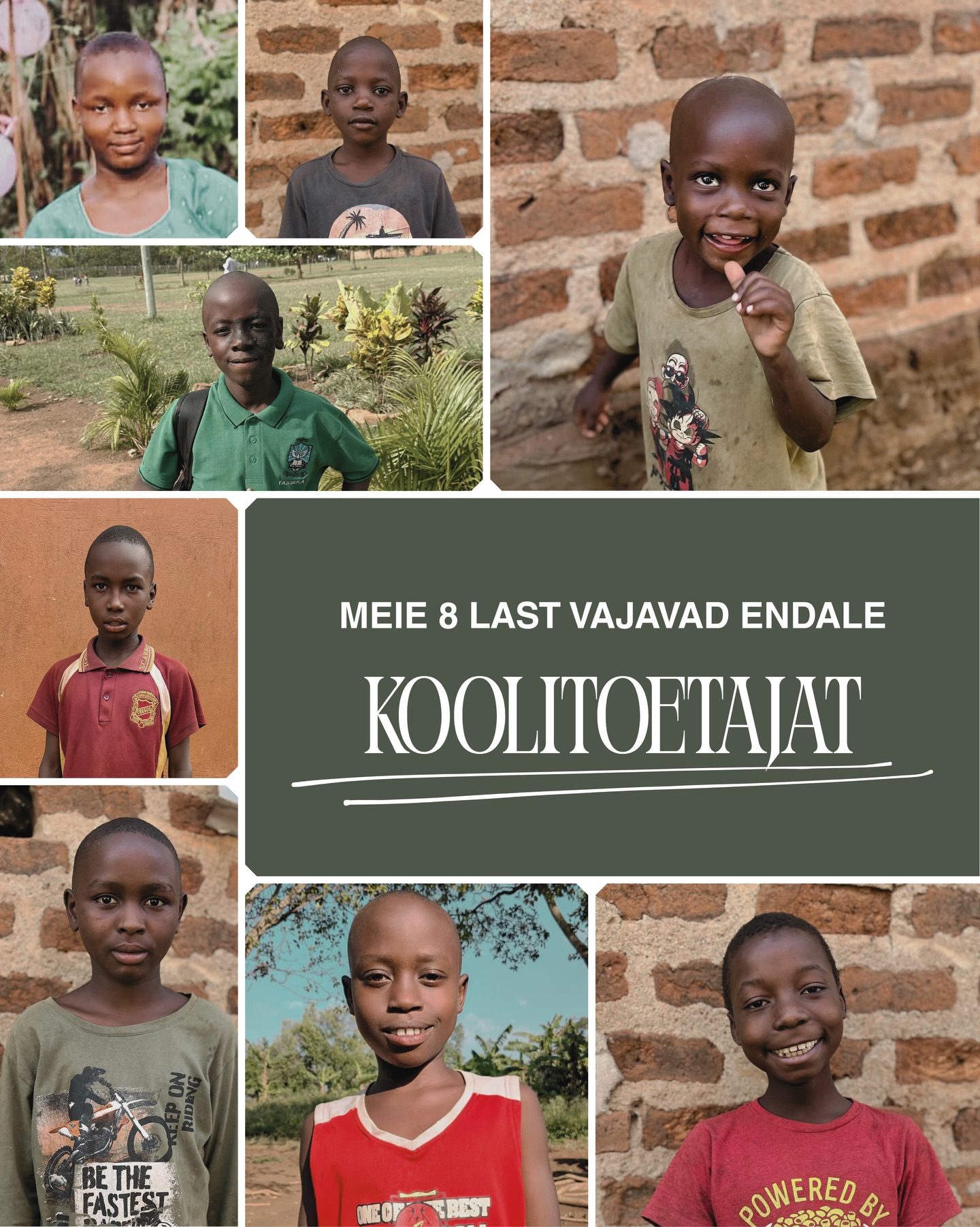 Kas Sina tahaksid aidata ühel lapsel koolis käia? 🕊️

Meie haridustoetajate programm saab juba nelja aastaseks! 🎉
💕Koos oleme aidanud kooli juba ÜLE 40 LAPSE, kellel muidu selleks võimalust poleks. 
💕Programmi abil on keskkooli lõpetanud juba kaks õpilast
💕Ülikoolis sotsiaalteaduste eriala lõpetanud üks õpilane 
💕Oma õpitulemustega riikliku stipendiumi pälvinud üks keskkooli õpilane. 

See on väga väga suur saavutus - eriti kui arvestada, et ilma meie annetajate ja koolitoetajate abiga, poleks need lapsed saanud enda tõestamiseks ja teostamiseks võimalustki! Ning palju saavutusi, annete avastamisi, unistuste täitmisi on tulemas veel meie teiste laste poolt, kes haridusprogrammi abil praegu koolis saavad käia. 

👉🏽👉🏽Kui tunned, et tahaksid koos meiega aidata:
siis HETKEL OTSIVAD KAHEKSA LAST OMALE KOOLITOETAJAT, ET KOOLI MINNA ✨

- koolitoetuse annetus, mis katab kõik kooliga seotud kulud läbi aasta on täies mahus 84 EUR kuus või pooles mahus 42 EUR kuus (siis otsime lapsele Sinu kõrvale ühe toetaja veel) 

Kui tunned, et tahaksid aidata, siis kirjuta meile! 
Või jaga postituste oma tuttavatega - ehk on nende seas keegi, kes saaks ühe lapse elu muuta 💕💕